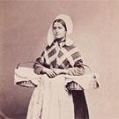 Belgian girl with baskets